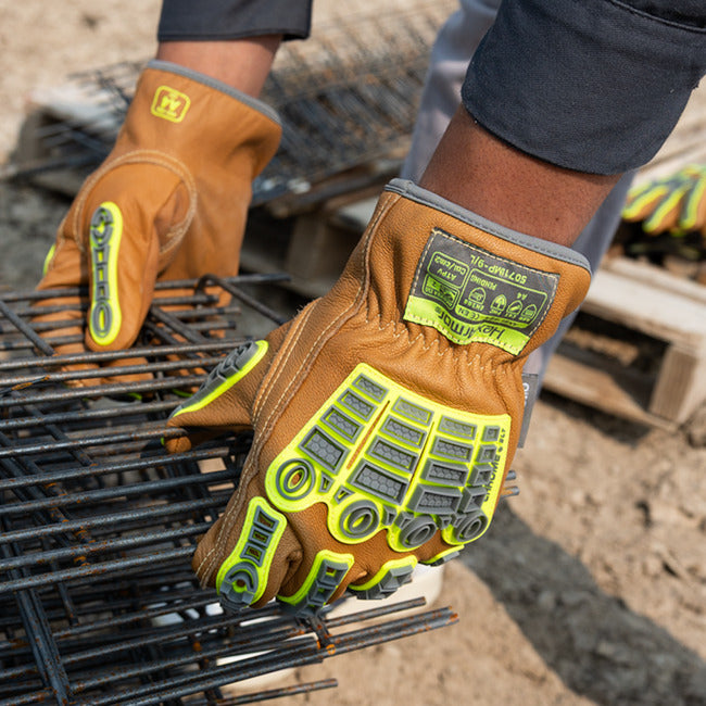 Guantes Resistentes al Corte A4 Anti-Impacto Piel de Cabra OilGuard+ — HexArmor Chrome SLT 5071IMP