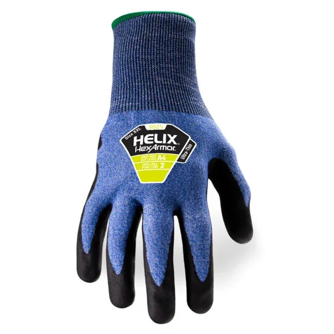Guantes HexArmor Helix® 3025 – Ultradelgados, Corte A4, Abrasión 5