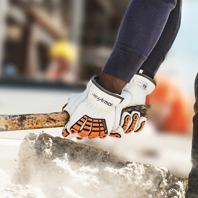 Guantes de Trabajo HexArmor Chrome SLT® 4060 | Corte A5 y Protección contra Impactos