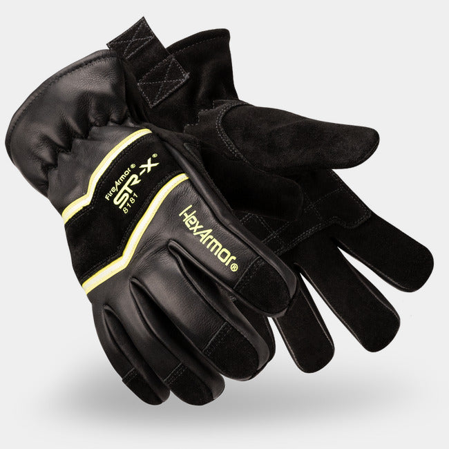 Guantes para Bombero Estructural NFPA 1970-2025 Nomex Kevlar — HexArmor FireArmor SR-X 8181
