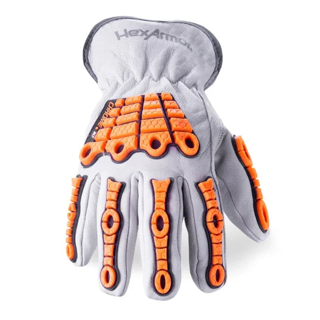 Guantes de Trabajo HexArmor Chrome SLT® 4060 | Corte A5 y Protección contra Impactos