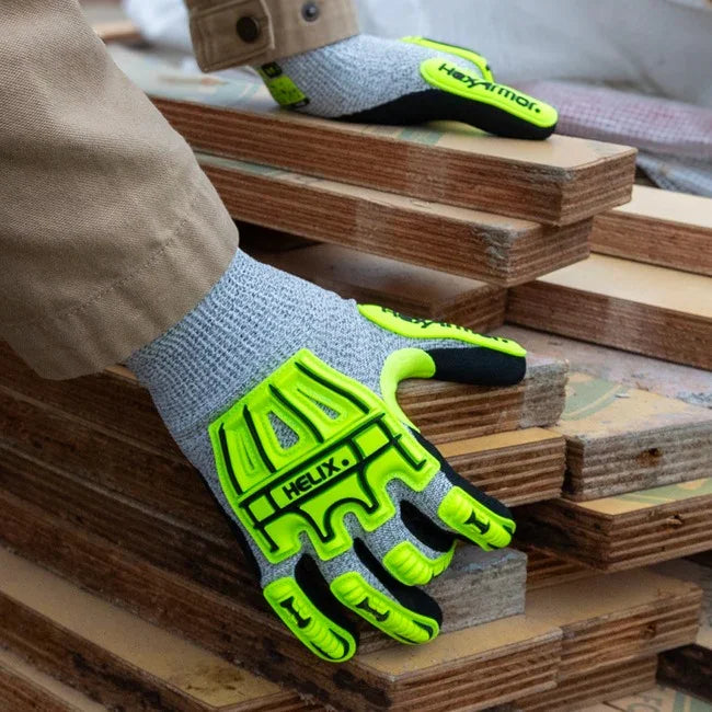 Guantes HexArmor Helix® 1075IMP – Impacto Nivel 2 y Corte A4