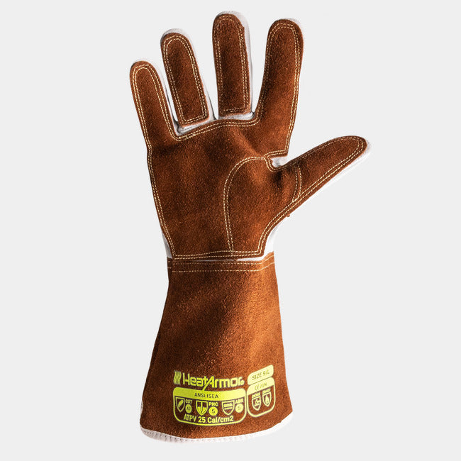 Guantes para Soldador Resistentes al Calor y Corte A7 Piel de Cabra — HexArmor HeatArmor 5065