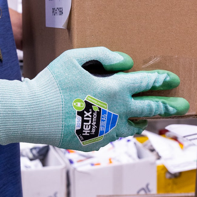 Guantes HexArmor Helix 3050 Resistencia al Corte A6 con Palma Nitrilo PrimeSoft