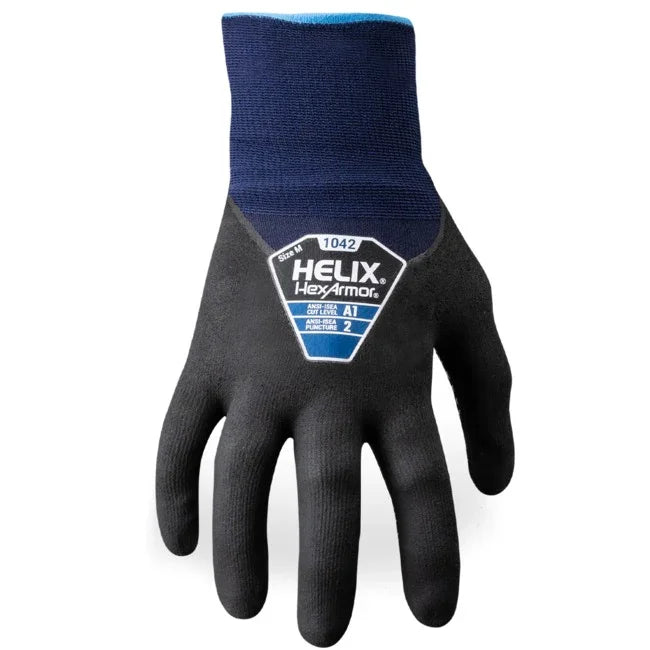 Guantes HexArmor Helix® 1042 – Eco-Friendly - Espuma de Nitrilo con Puntos de Nitrilo