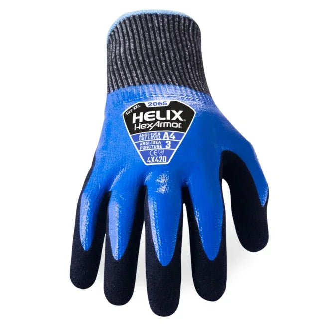 Guantes HexArmor Helix® 2065 – Impermeables 360°, Corte A4