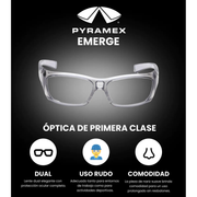 Lentes de Seguridad EMERGE Armazón Graduable - Pyramex SG7910DRX - DIBAMEX