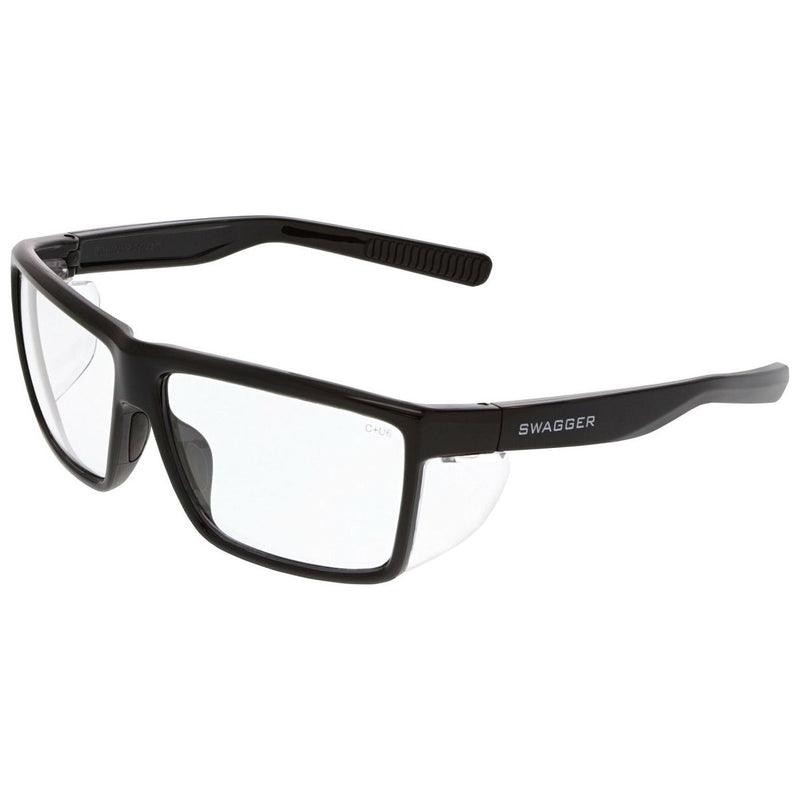 Lentes de Seguridad MCR Safety Swagger SR210 | Mica Transparente y Protección Lateral Desmontable - DIBAMEX