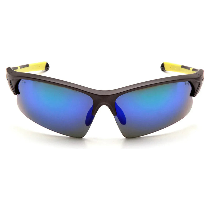 Lentes de Seguridad Venture Gear Monteagle | Antiempañante | Gris y Azul Espejo - DIBAMEX