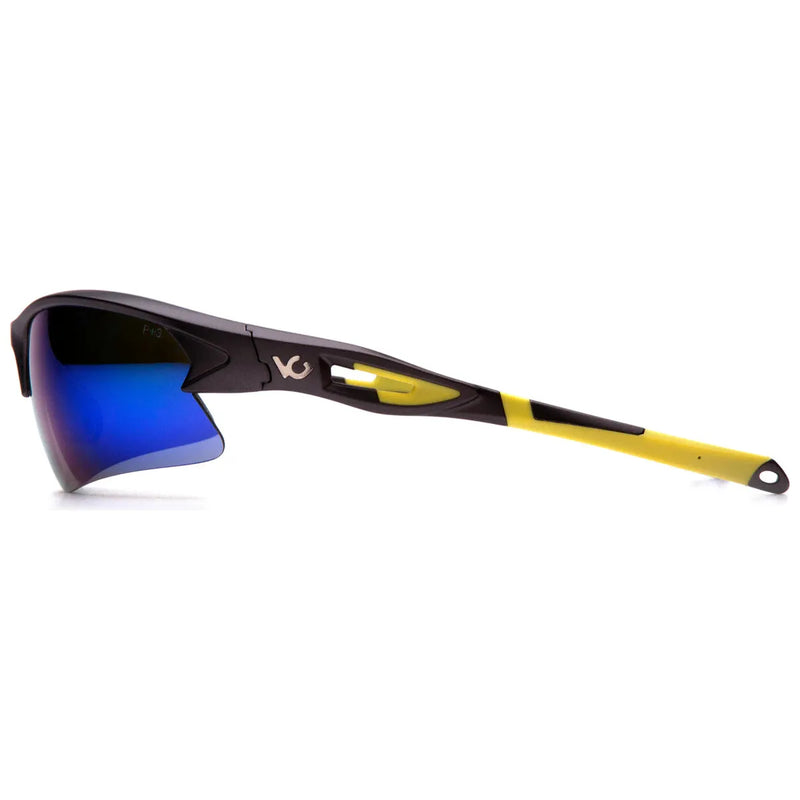 Lentes de Seguridad Venture Gear Monteagle | Antiempañante | Gris y Azul Espejo - DIBAMEX