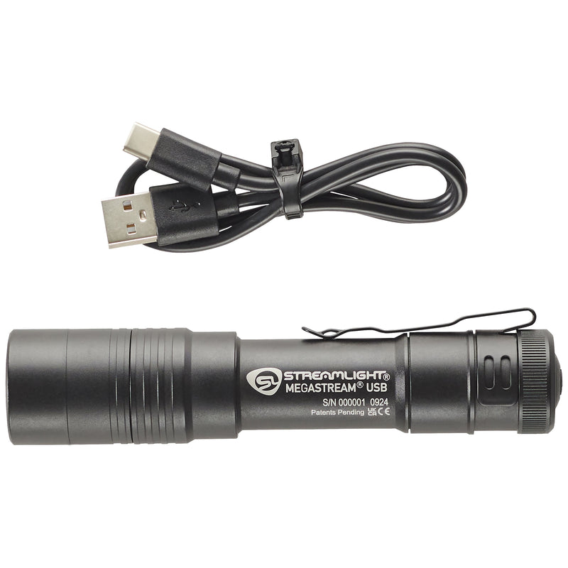 Linterna Recargable Streamlight MegaStream® USB | 1,800 Lúmenes y Resistencia IPX7 - DIBAMEX