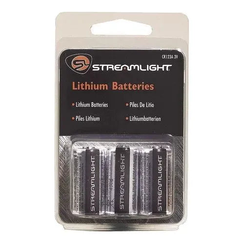 Paquete con 6 Baterias Litio 3.0V CR123A - Streamlight - DIBAMEX