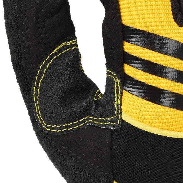 Guantes Mecánicos de Trabajo Palma Acolchada Piel Sintética — DEWALT DPG201