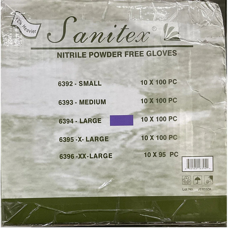 Guantes de Nitrilo Sin Polvo 4.5 mil Grosor Life Guard Sanitex 6390