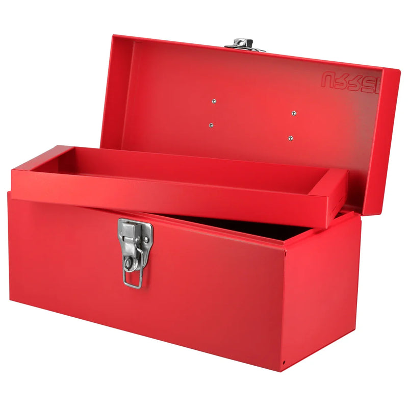 Caja Portaherramientas metálica 14"x6"x6" porta candado - URREA D2
