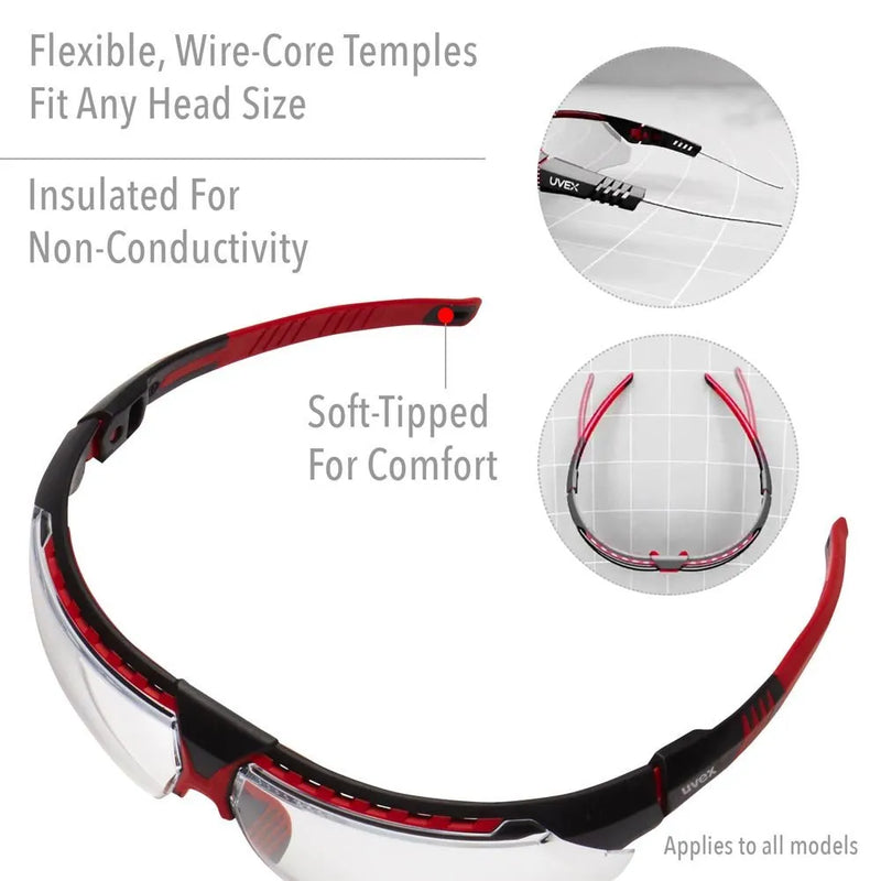 Uvex Avatar S2860HS - Lentes de Seguridad con Protección Anti-Empeño y Anti-Rayaduras - DIBAMEX