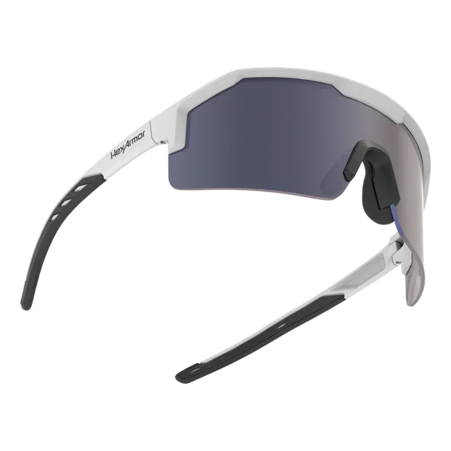 Lentes de Seguridad HexArmor Shockwave Black & White | Gris 12% y Azul Espejo