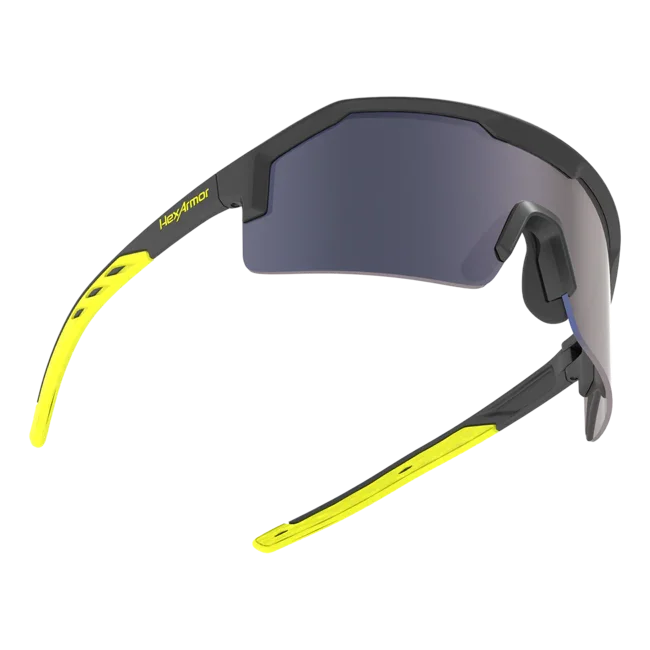 Lentes de Seguridad HexArmor Shockwave Hi-Vis | Gris 12% y Azul Espejo