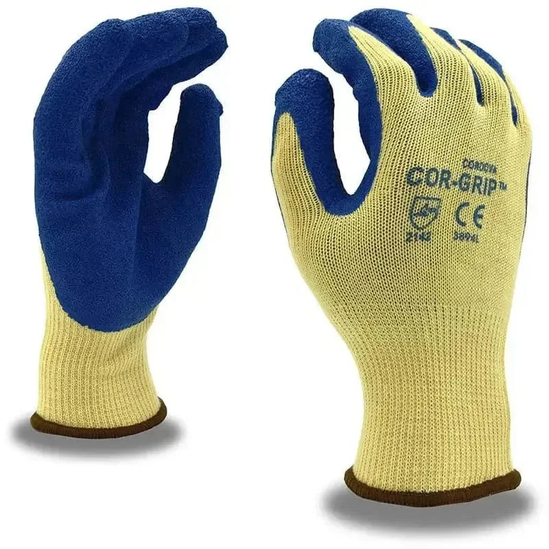 Guantes Core Grip II - Tejido de Poliester con Recubrimiento de Látex Rugoso - Cordova Safety 3894 - Par - DIBAMEX