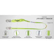 Amortiguador con Banda Linea Verde Alta Visibilidad JYRSA JYR-AMC1-1M83CM - DIBAMEX