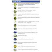 Arnés de Trabajo con Anillo "D" en Espalda, Pecho y Costados - JYRSA SS-10AEDPDECO - DIBAMEX