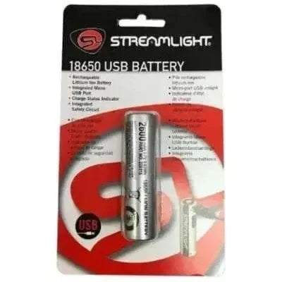 Bateria / Pila Recargable USB Li-Ion 3.7V, 2600mAh SL-B26 antes 18650 - Streamlight 22101 - DIBAMEX