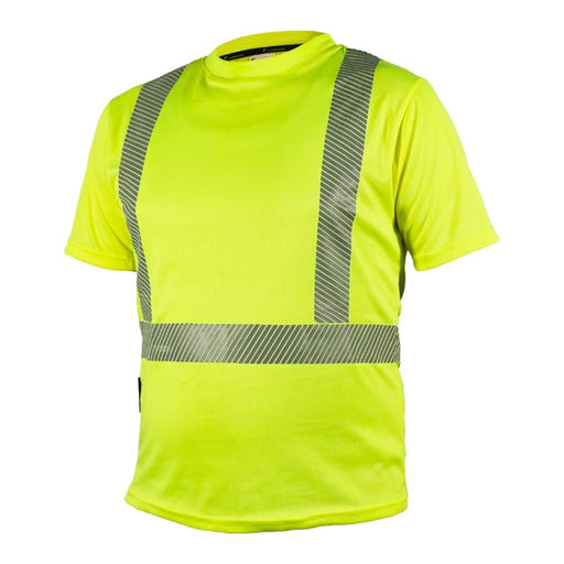 Camiseta Cuello Redondo Alta Visibilidad con Reflejantes - Jyrsa SR-110 - DIBAMEX