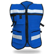 Chaleco de Seguridad Tipo Reportero de Algodón Unitalla Ajustable MR Seguridad SR1049 - DIBAMEX