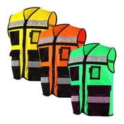 Chaleco de Seguridad Industrial Rescatista Alta Visibilidad JYRSA SR-2048 - DIBAMEX