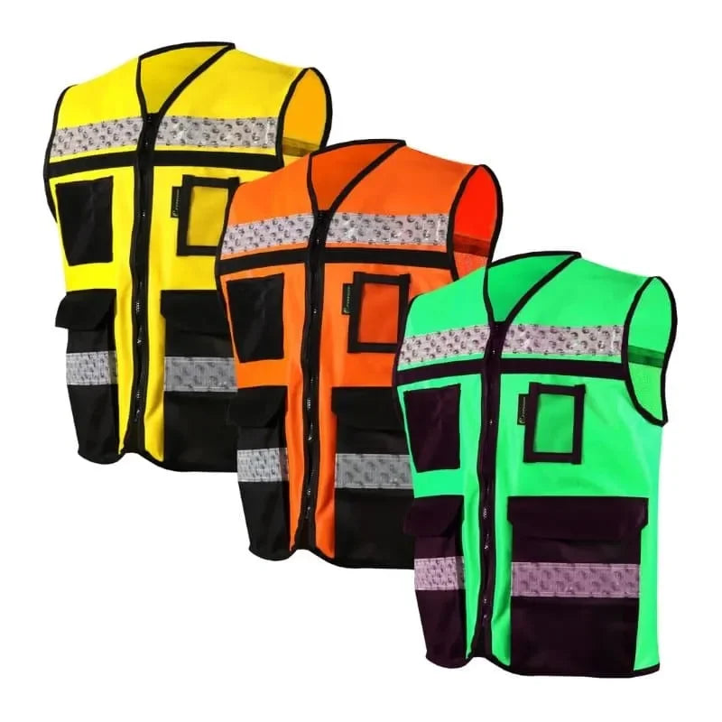 Chaleco de Seguridad Industrial Rescatista Alta Visibilidad JYRSA SR-2048 - DIBAMEX