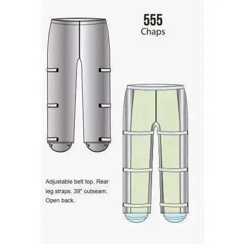 Chaparreras de Rayón Aluminizado CPA 555-ARH - DIBAMEX