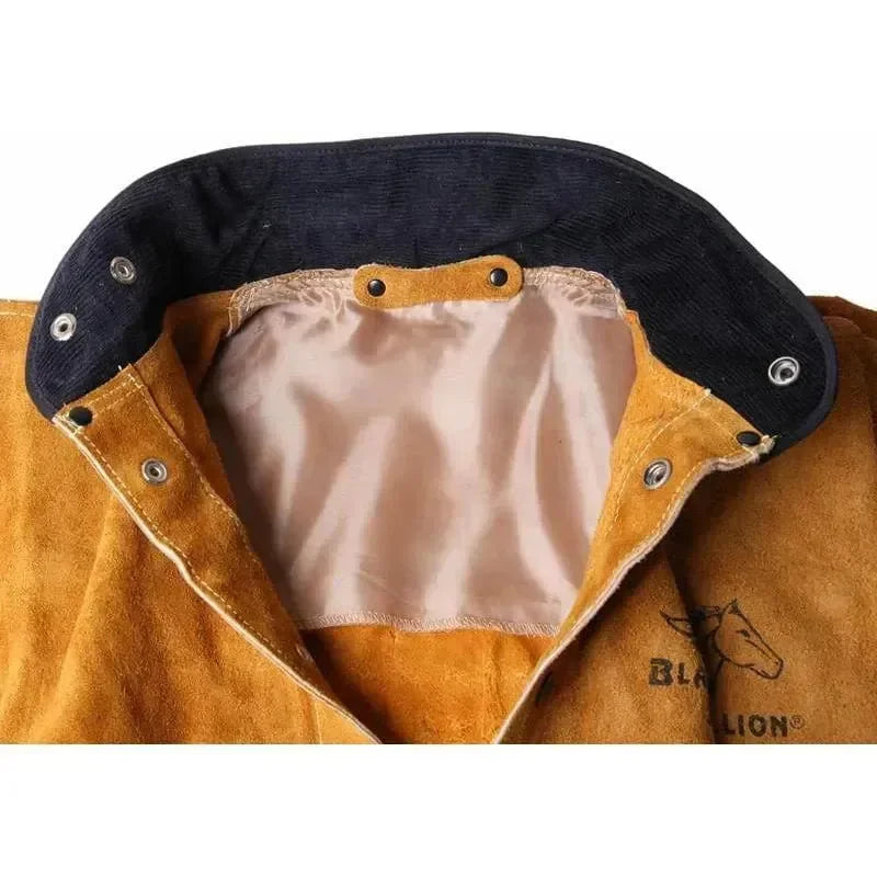 Chaqueta / Chamarra Para Soldador de Carnaza Premium Black Stallion 30WC - DIBAMEX