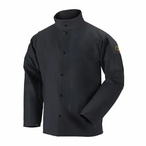 Chaqueta Para Soldador Negra TruGuard - Black Stallion FBK9-30C - DIBAMEX