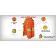 Cubrenuca Alta Visibilidad con Elástico para Casco - JYRSA WW-2001 - DIBAMEX