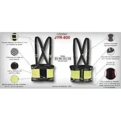 Faja Soporte Sacrolumbar Malla Elástica - JYRSA JYR-800 - DIBAMEX
