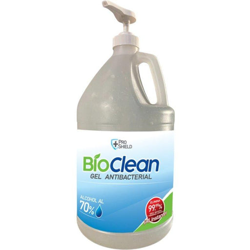 Gel Antibacterial BioClean - ProShield- base alcohol isopropílico al 70%, 1 galón - DIBAMEX