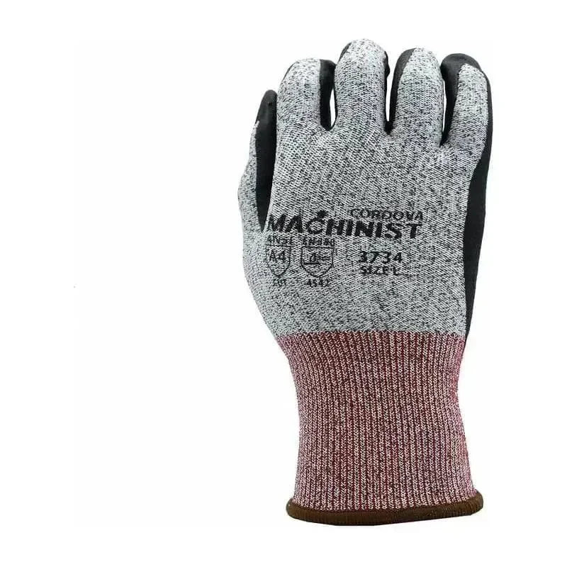 Guantes Machinist Resistente al Corte Nivel 5 con Palma de Nitrilo - Cordova Safety 3734 - DIBAMEX