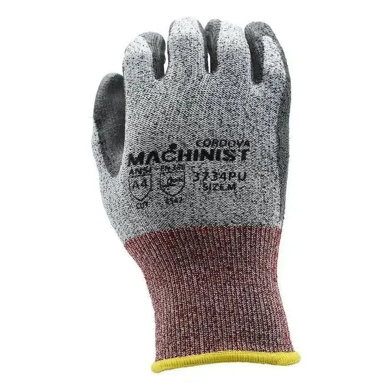 Guantes Machinist Resistente al Corte Nivel 5 con Palma de Poliuretano - Cordova Safety 3734PU - DIBAMEX