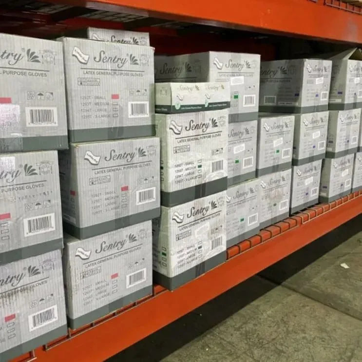 Guantes de Látex Sin Polvo 4 mil Grosor Life Guard Sentry 1290T - DIBAMEX