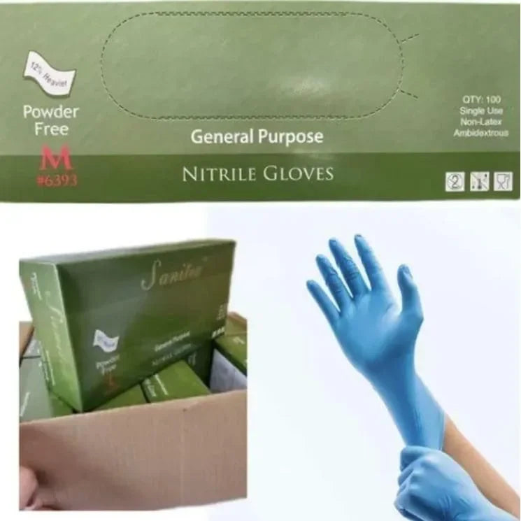 Guantes de Nitrilo Sin Polvo 4.5 mil Grosor Life Guard Sanitex 6390 - DIBAMEX