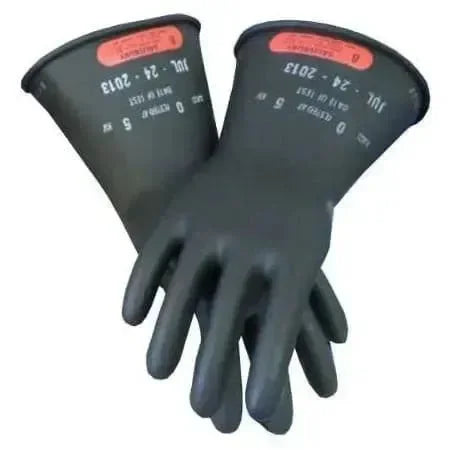 Guantes Dieléctricos Aislados de Caucho Bajo Voltaje de Clase 0 de 11", CPA LRIG-0-11 - DIBAMEX