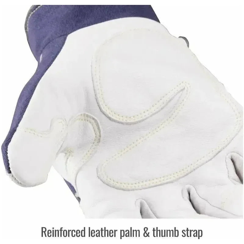 Guantes mecánicos de algodón FR y piel de cabra con clasificación ARC - Black Stallion GX5015 - DIBAMEX