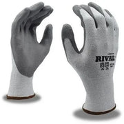 Guantes RIVAL HPPE Nivel A2 Resistentes al Corte con Palma de Poliuretano - Cordova Safety 3712G - DIBAMEX