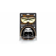 Kit de Tiro Orejera Auditiva + Lentes de Seguridad Ambar - VentureGear VGCOMBO8630 - DIBAMEX