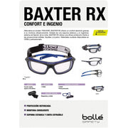 Lentes de Seguridad BAXTER RX Armazón Graduable - Bolle Safety - DIBAMEX