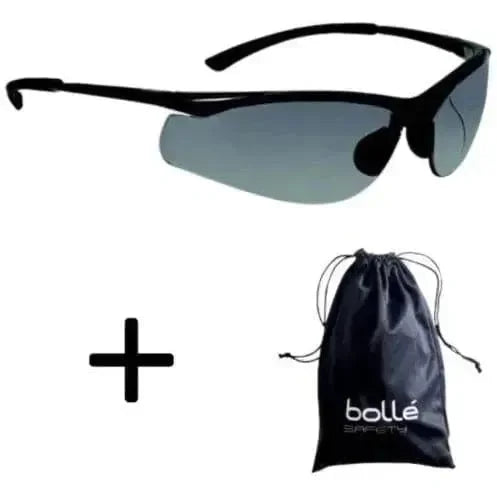 Lentes De Seguridad CONTOUR II Anti Empaño Obscuros - Bolle Safety 40045 - DIBAMEX