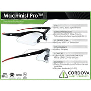 Lentes de Seguridad Cristalino Machinist Con Aumento Dioptría - Cordova Safety EMP10S - DIBAMEX