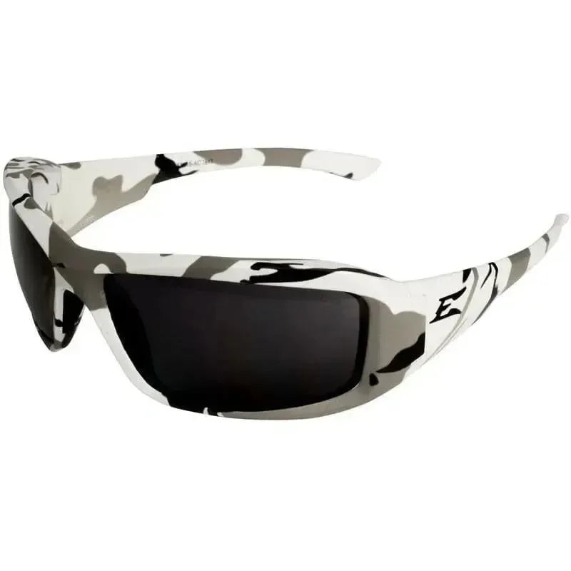 Lentes de seguridad Edge XB116-AC Brazeau - Montura de camuflaje ártico - Lente ahumada - DIBAMEX