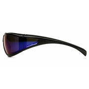 Lentes de Seguridad EXETER - Mica Azul Espejo Anti Empaño - Pyramex SB5175DT - DIBAMEX