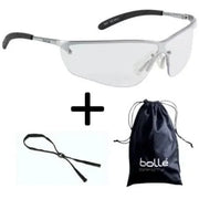 Lentes De Seguridad SILIUM Anti Empaño Claros - Bolle Safety 40073 - DIBAMEX